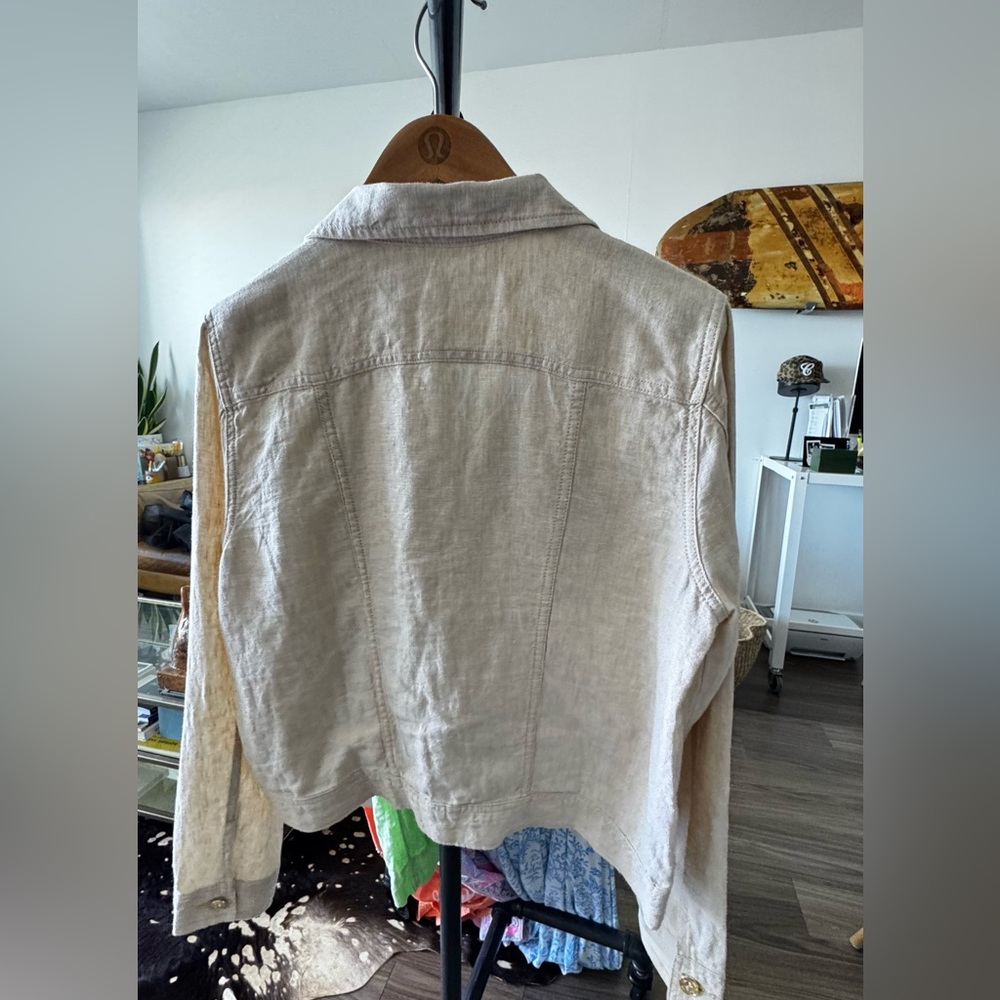 Lilly Pulitzer Seaspray Linen Jacket - Picture 2 of 4